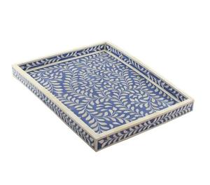 Bandeja de Servicio Moderna de Diseño con Incrustaciones de Hueso y Madreperla, Hecha a Mano en India, de Calidad Premium y Tamaño Personalizado, para Hogar, Hotel o Restaurante - Product Image 1