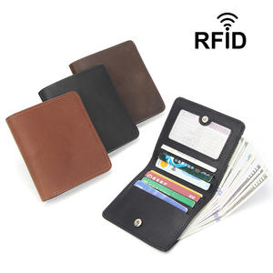 Portefeuille en cuir pour cartes, blocage RFID, portefeuille fin pour homme - Product Image 3