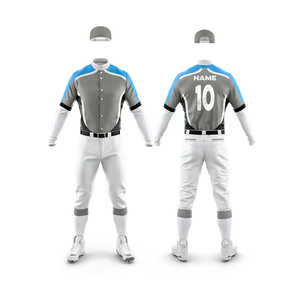 Recién llegados, uniforme de béisbol bordado personalizado con estampado brillante, camisa de estilo, uniforme de béisbol en blanco deportivo barato al por mayor a la venta - Product Image 6