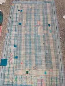 100% algodón hecho a mano Reversible Kantha cosido a mano sostenible Kantha tradicional Vintage hecho a mano Boho Chic Kantha - Product Image 2