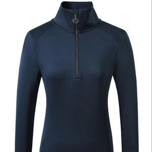 Suéteres cómodos de costura reforzada de estilo ecuestre transpirable de primera calidad para mujer, suéteres de montar ajustados para mujer - Product Image 1