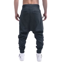 Vente en gros 2025, pantalon de survêtement pour homme, 100% polyester, coupe régulière, taille élastique, entrejambe tombant, respirant, pour l'hiver