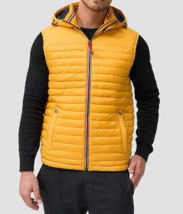 Veste d'hiver matelassée de haute qualité sur mesure, design haut de gamme, fermeture éclair, pour homme, taille plus, épaisse, veste gonflée - Product Image 2