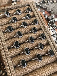 Trending Natural <b>Black</b> Onyx <b>Ring</b> Rose Gold Plated Sterling Silver Waterproof Brass Fashion Jewelry Party Gifts - Product Image 4