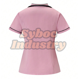 Conjunto de uniforme de enfermera de LICRA transpirable de media manga con estilo para uso hospitalario - Product Image 5