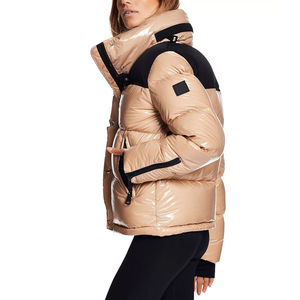 Nouvel arrivage de veste d'hiver en nylon de taille XL pour femmes respirante, imperméable, coupe-vent, matelassée, à capuche, couleurs unies, vêtements de rue - Product Image 6