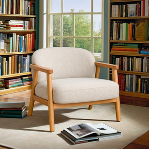 Fauteuil de loisirs en velours tufté, chaise d'appoint confortable pour la lecture, le salon, la chambre à coucher, l'appartement - Product Image 1