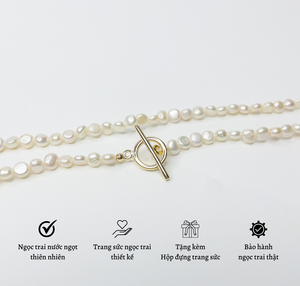 Collar de Perlas de Agua Dulce Naturales de Lujo para Mujer, Joyería Elegante para Novia, Regalo de Boda - Product Image 2