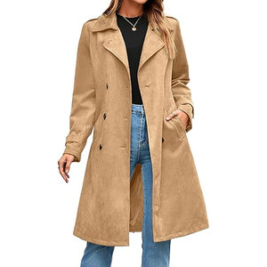 Manteau en daim pour femme, respirant, doux, confortable, coupe décontractée, streetwear, usage quotidien, manteau en duvet - Product Image 1