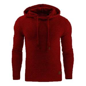 E0111ME34 solide Farbe Hoodie Herren Jacquard-Pullover langärmeliges Hoodie warme Farbe Kapuzen-Sweatshirt Jackette Sehe Mode - Product Image 4