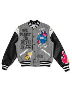 Vêtements pour hommes Vestes Letterman Vestes de baseball Letterman en satin Vestes universitaires bombardier en satin unisexe personnalisées - Product Image 6