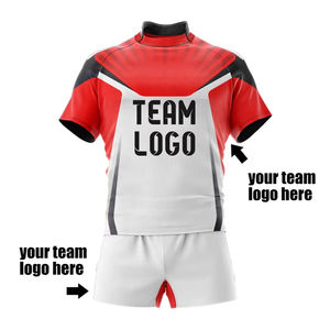 Uniformes de Rugby Personalizados al por Mayor de Alta Calidad, Diseño Personalizado, Tallas Grandes, Impresión por Sublimación, 100% Poliéster, Jersey de Rugby de Secado Rápido - Product Image 4