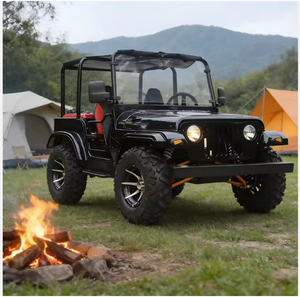 รถจี๊ปไฮบริด 2 ที่นั่ง/รถอเนกประสงค์แบบเคียงข้างกัน (สไตล์ Wrangler พร้อมสีที่ปรับแต่งได้ สำหรับการขายสินค้ากลางแจ้ง/บนถนน) - Product Image 1
