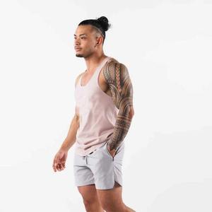 2025 pantalones cortos de gimnasio personalizados ropa deportiva poliéster en blanco 5 pulgadas costura gimnasio Fitness pantalones cortos correr entrenamiento gimnasio pantalones cortos hombres - Product Image 2