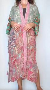 Bohemian Long <b>Kimono</b> Jacket Summer and Spring Patchwork Robe - Product Image 6