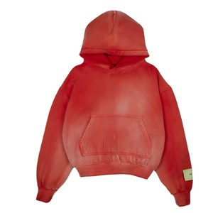 Sweat à capuche en coton personnalisable pour femmes d'hiver avec impression numérique Design de logo personnalisé Technique teint uni - Product Image 4