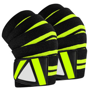 Bandes de genou pour la musculation personnalisées, unisexe, nouvelle arrivée 2026, bandes de genou de haute qualité en couleur unie, fabriquées au Pakistan - Product Image 1