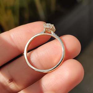 Oval Cut Diamond <b>Ring</b> in Pave Style Elegant and Luxurious - Product Image 6