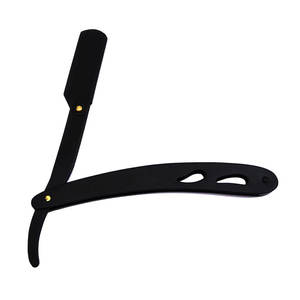 Rasoir droit à lame unique, outil de barbier en acier inoxydable pour le toilettage du visage et du corps, vente en gros - Product Image 2