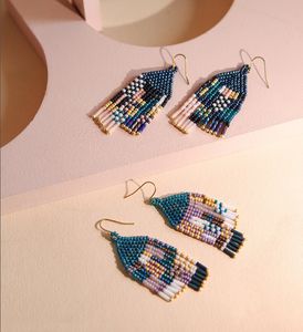 Fringe <b>Tassel</b> <b>Earrings</b> - Gold - Long - Product Image 1