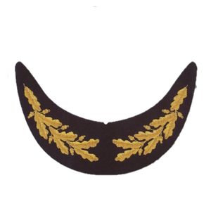 Visière brodée de haute qualité pour officiers de cérémonie, faite à la main, avec fil de bullion pour chapeaux d'extérieur, uniformes, bord incurvé - Product Image 5