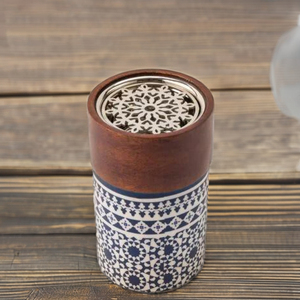 เครื่องหอมไม้ mubkhar bakhoor Oudh ทำด้วยมือสุดหรูทำจากไม้กลิ่นหอมเรซินธูปหอมระเหยอโรมาสำหรับเดือนรอมฎอน - Product Image 5