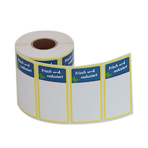 Vizlent -40 ℃   Rouleau d'étiquettes de congélation en polypropylène vinyle pour marquage alimentaire sûr, étiquettes autocollantes imperméables personnalisées pour congélateur - Product Image 2