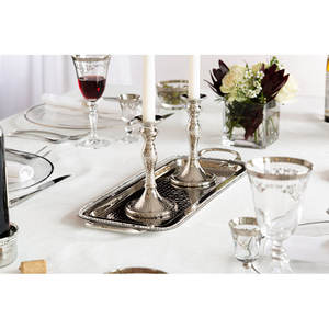 Bandeja de servicio de alta calidad pulida con espejo con chapado en plata para el hogar y el restaurante Utensilios de cocina para comedor y decoración 2025 - Product Image 2