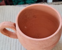 Tasses en argile écologiques traditionnelles faites à la main, tasses en terre cuite marocaines artisanales, tasses personnalisées