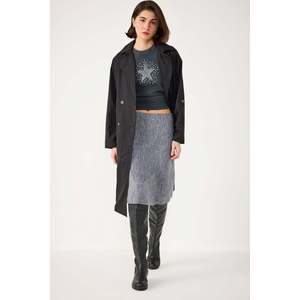 Falda sin bolsillos con textura acanalada - Product Image 2