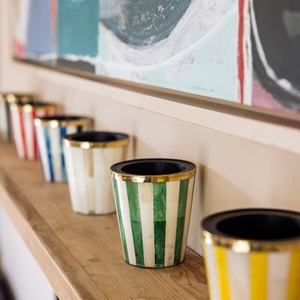 Florero de hierro hecho a mano con diseño de incrustaciones de hueso de gran venta para mesa de boda sala de estar restaurantes hoteles - Product Image 1