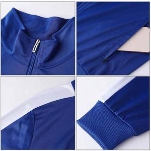 Nouveau Style 2 pièces ensemble 2025 gros blanc hommes survêtement ensemble personnalisé 100% coton fermeture éclair couleur différente survêtement pour hommes - Product Image 3