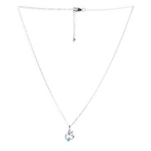 Chaîne avec pendentif cygne emblématique en argent et zircon, design animalier et numérique tendance, pour fiançailles ou cadeau - Product Image 4