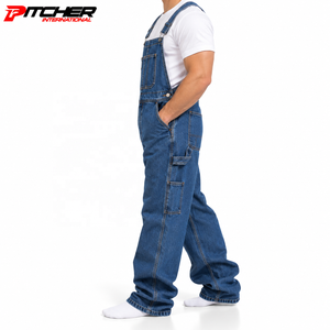 Wholesale Vintage Denim Bib Overalls Adjustable Straps <b>Mens</b> Dungarees <b>for</b> Fashion Retailers Bulk Supply - Product Image 2
