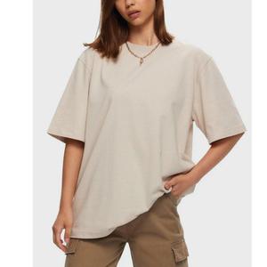 Camiseta Casual de Verano para Mujer, Talla Grande, Cuello Redondo, Manga Corta, Transpirable, Ecológica, de Algodón Estampado, con Logotipo Personalizado - Product Image 5