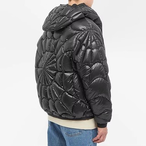 Chaqueta Acolchada Personalizada al por Mayor para Hombre, con Cuello Alto, Brillante, de Nailon, para Invierno, Estilo Urbano Moderno, con Logotipo Personalizado en la Parte Delantera - Product Image 4