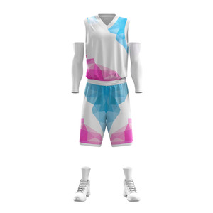 Uniforme de basket-ball personnalisé de haute qualité pour les jeunes dernier design respirant imprimé-Uniforme de sublimation - Product Image 4