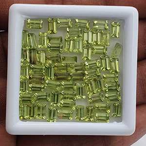 พลอยธรรมชาติ 100% โกเมน ซิทริน เอเมอรัลด์คัท รูปทรงหลวม ขนาด 3*5 มม. น้ำหนัก 30 กะรัต ตาแมว รับรองโดยบุคคลที่สาม สำหรับทำเครื่องประดับ ขายส่ง - Product Image 3