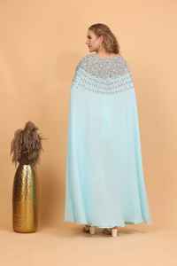 Vestidos de Noche Modestos, Transpirables, Antiestáticos, de Poliéster de Alta Calidad, con Cintura Imperio, para Fiestas Musulmanas, Eid, Abaya para Mujer - Product Image 3