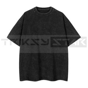 Vintage ácido lavado camisetas calle Hip Hop Retro Punk hombres mujeres Harajuku Casual 100% algodón manga corta Camisetas ecológicas - Product Image 1