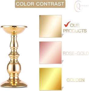 Porte-bougie en métal design, couleur personnalisée pour la décoration de la maison, style art moderne, décoration de table pour salon, chambre à coucher, intérieur - Product Image 3