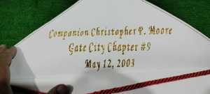 Delantales de Arco Real masónico bordados hechos a mano delantales de Arco Real masónico bordados delantales personalizados Masonic Lodge - Product Image 2