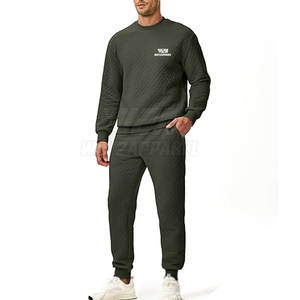 ชุดวอร์มแฟชั่นผู้ชายแบบสองชิ้น เนื้อผ้านุ่มสบาย เหมาะสำหรับสวมใส่ในชีวิตประจำวัน ออกกำลังกาย และเล่นกีฬา - Product Image 2