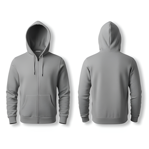 Sweat à capuche zippé pour homme avec logo personnalisé OEM, 100% coton, hiver, écologique, haute qualité, streetwear - Product Image 6