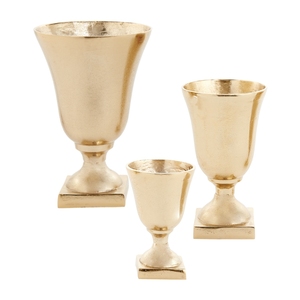 Florero con acabado en bruto de plata y aluminio, centro de mesa de diseño de alta calidad, florero de jardín fresco a la venta - Product Image 2