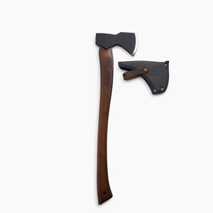 Hacha multifunción de acero de alto carbono con mango de madera, venta al por mayor, hacha de corte de madera duradera para exteriores a la venta - Product Image 1