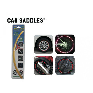 16PC <b>Rubber</b> Reflective <b>Strip</b> Yellow - Product Image 1