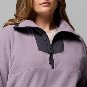 Sudadera de Mujer con Bloques de Color, Cuello Alto, Diseño Personalizado con Logotipo, Material de Felpa, Estilo Casual para Invierno, Precio al por Mayor - Product Image 2