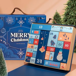 Caja de Calendario de Adviento Personalizada al por Mayor con 24 Compartimentos, Caja Plegable Vacía para Cuenta Regresiva de Navidad, Embalaje de Caja Sorpresa - Product Image 2