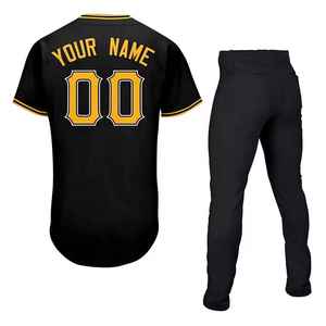 ชุดยูนิฟอร์มเบสบอลพิมพ์ลายระบายอากาศได้ดีสำหรับผู้ชาย ดีไซน์ปรับแต่งได้ ผลิตจากโพลีเอสเตอร์ 100% แห้งเร็ว - Product Image 4